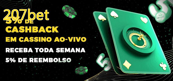 Promoções do cassino ao Vivo 207bet